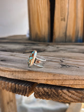 Load image into Gallery viewer, Turquoise Cigar Band Fidget Ring
