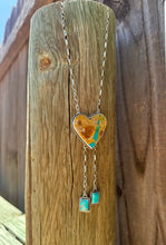 Load image into Gallery viewer, Royston Ribbon Turquoise Bolo Style Necklace

