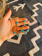 Load image into Gallery viewer, White Water Statement Hoop Earrings
