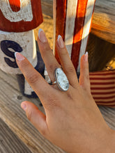 Load image into Gallery viewer, Chunky White Buffalo Ring

