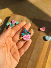 Load image into Gallery viewer, Purple Mojave F You Pendant
