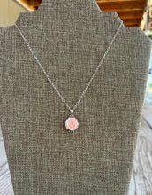 Load image into Gallery viewer, Carved Pink Rose Necklace
