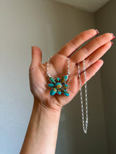 Load image into Gallery viewer, Kingman Asymmetrical Cluster Necklace
