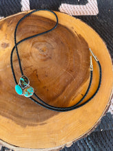 Load image into Gallery viewer, Blackjack &amp; Turquoise Cluster Bolo
