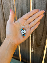Load image into Gallery viewer, White Buffalo &amp; Spiny Heart Necklace
