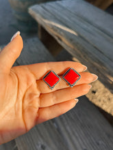 Load image into Gallery viewer, Rosarita Square Studs
