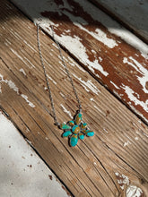 Load image into Gallery viewer, Kingman Asymmetrical Cluster Necklace
