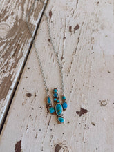 Load image into Gallery viewer, Saguaro Silhouette Cluster Necklace
