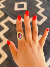 Load image into Gallery viewer, Pink Mojave Stamped Ring
