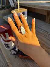 Load image into Gallery viewer, Chunky White Buffalo Ring

