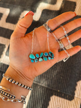Load image into Gallery viewer, Multi-Stone Turquoise Bar Necklace

