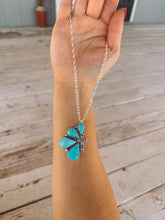 Load image into Gallery viewer, Half Cluster Cross Necklace
