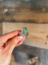 Load image into Gallery viewer, Beaded Kingman Thick Band Ring
