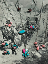 Load image into Gallery viewer, Cotton Candy &amp; Kingman Heart Lariat
