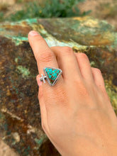 Load image into Gallery viewer, Patagonia Turquoise Cross Ring
