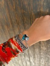 Load image into Gallery viewer, Kingman/White Buffalo Heart Bracelet
