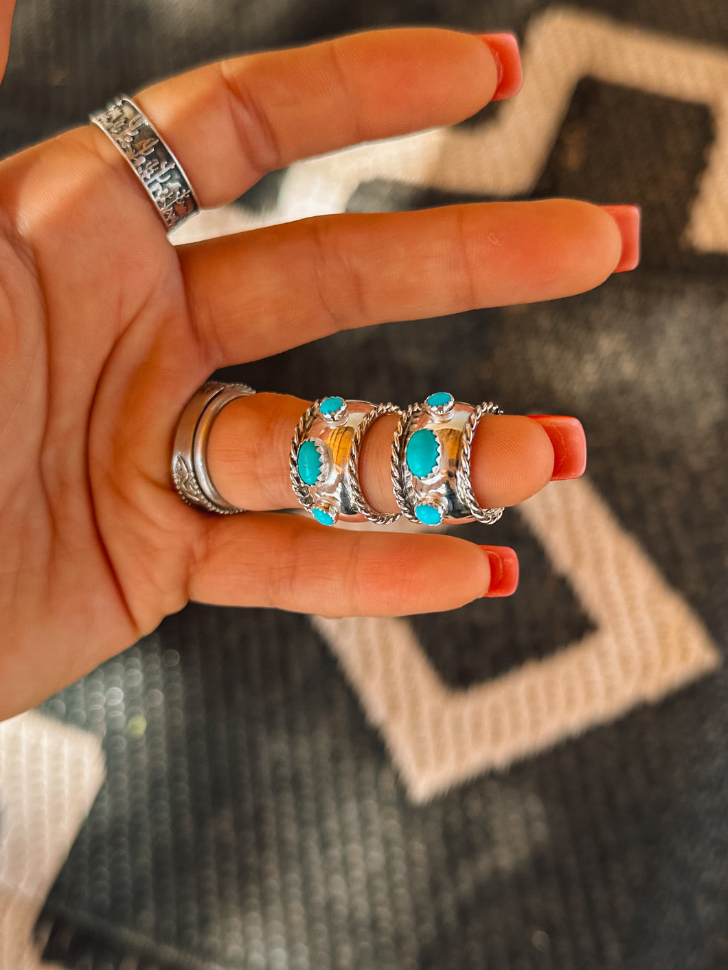 Roped Chunky Hoops- Kingman
