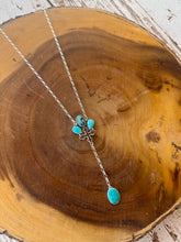 Load image into Gallery viewer, Triple Stone Cross Lariat
