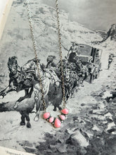 Load image into Gallery viewer, 5-Stone Pink Conch Bib Necklace
