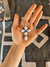 Load image into Gallery viewer, White Buffalo Cross Necklace
