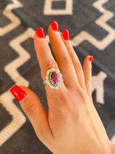 Load image into Gallery viewer, Pink Mojave Stamped Ring
