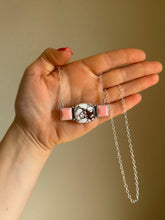 Load image into Gallery viewer, 3-Stone Wild Horse &amp; Pink Conch Bar Necklace
