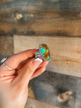 Load image into Gallery viewer, Beaded Kingman Thick Band Ring
