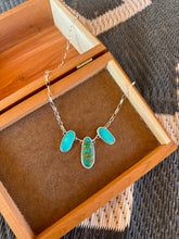 Load image into Gallery viewer, Kingman &amp; Sonoran Turquoise 3-Stone Necklace
