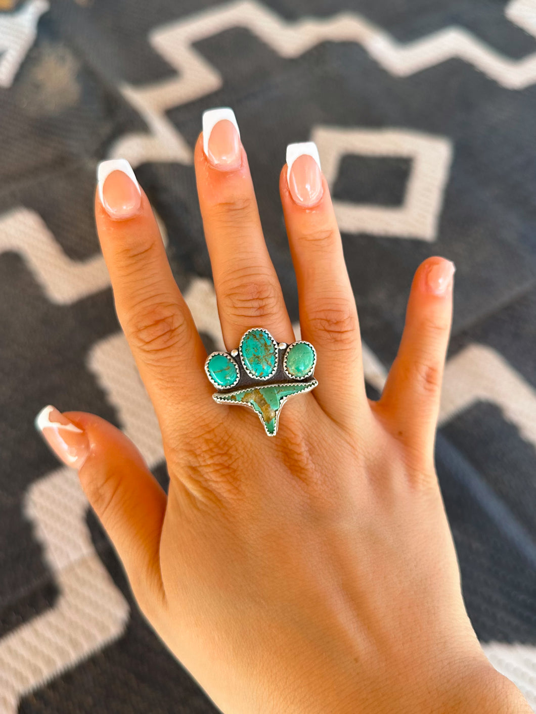 Longhorn Multi-Stone Adjustable Ring