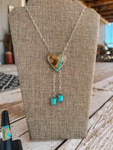 Load image into Gallery viewer, Royston Ribbon Turquoise Bolo Style Necklace
