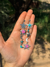 Load image into Gallery viewer, Cosmic Cowgirl Dangle Earrings

