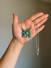 Load image into Gallery viewer, Kingman Asymmetrical Cluster Necklace
