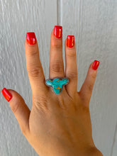 Load image into Gallery viewer, Kingman Calf Head Ring- Adjustable
