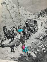 Load image into Gallery viewer, Cotton Candy &amp; Kingman Heart Lariat
