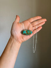 Load image into Gallery viewer, Big Oval Turquoise Necklace
