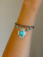Load image into Gallery viewer, The Turquoise Cross Charm Bracelet

