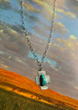 Load image into Gallery viewer, #8 Turquoise Cross Necklace
