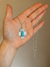 Load image into Gallery viewer, #8 Turquoise Cross Necklace
