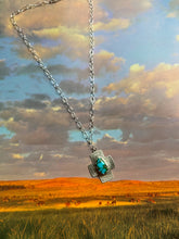 Load image into Gallery viewer, Sonoran Gold Turquoise Cross Necklace
